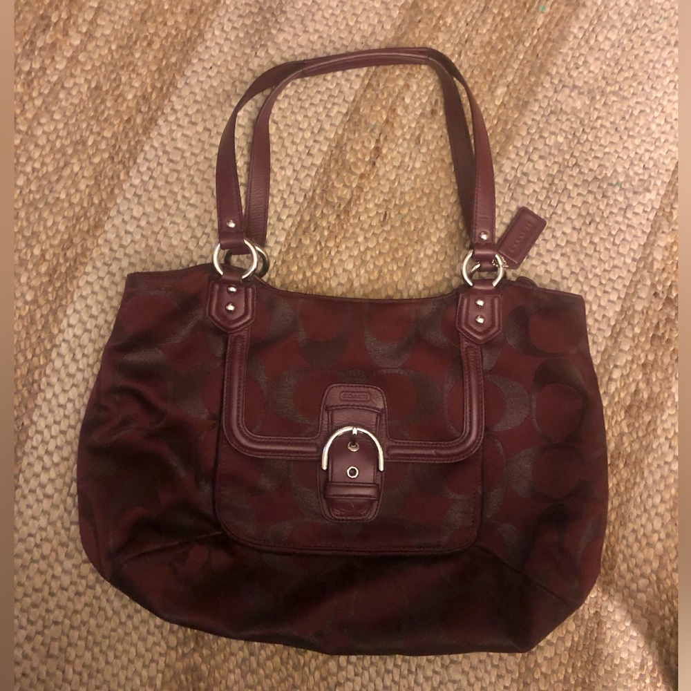 Dark Red Coach Purse